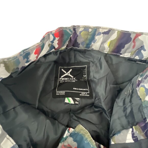 Arctix Kids Camo Insulated Snow Pants Waterproof Windproof Elastic Waist Size S - Picture 4 of 9